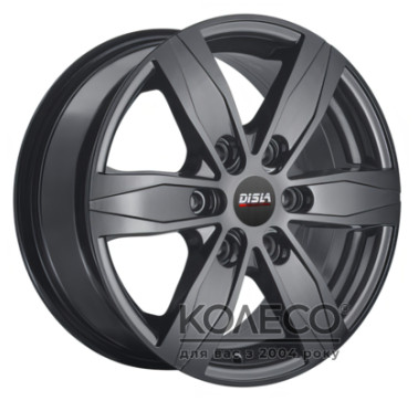 Disla Vanline 6 W7 R16 PCD6x130 ET55 DIA84.1 Black