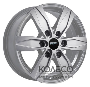 Disla Vanline 6 W7 R16 PCD6x130 ET55 DIA84.1 silver