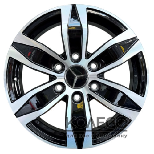 Replica Audi R1945 W7 R16 PCD6x130 ET50 DIA84.1 Black