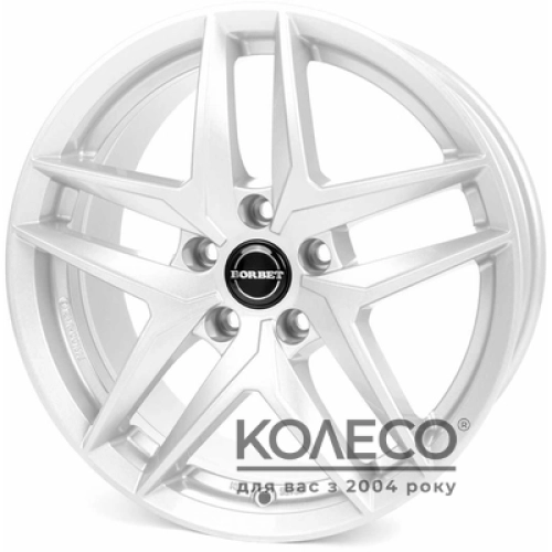 Borbet Z W7.5 R17 PCD5x112 ET36 DIA66.5 crystal silver