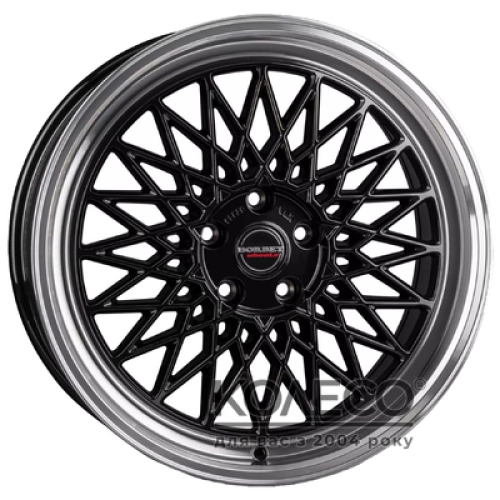 Borbet B W8 R18 PCD5x112 ET45 DIA66.5 black rim polished