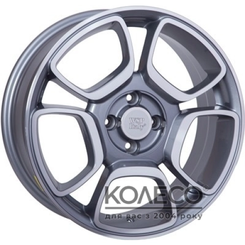 WSP Italy Fiat (W157) Forio W7 R17 PCD4x100 ET37 DIA56.6 anthracite polished