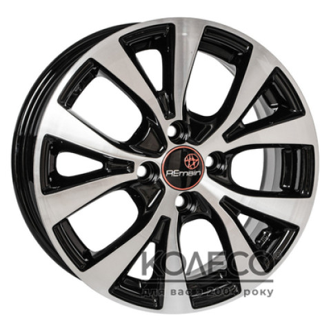 Remain R161 W6.5 R15 PCD4x100 ET48 DIA54.1 Алмаз черн
