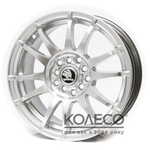 Replica Skoda A105 W6.5 R15 PCD5x100/114.3 ET40 DIA73.1 HS