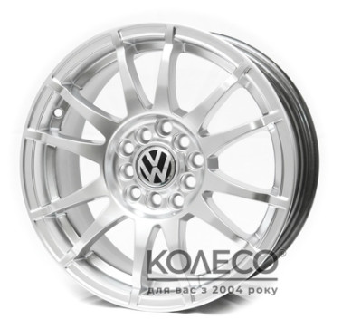 Replica Volkswagen A105 W6.5 R15 PCD5x100/114.3 ET40 DIA73.1 HS
