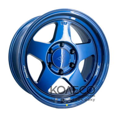 VLF VLF-S02 W8.5 R17 PCD6x139.7 ET-10 DIA106.3 Blue