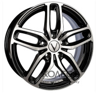 Диски Vector B199 W6.5 R17 PCD4x100 ET41 DIA60.1 Алмаз черн