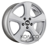 Диски MSW 19 W8 R18 PCD5x130 ET43 DIA71.6 silver