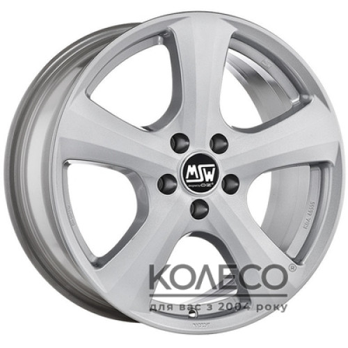 MSW 19 W8 R18 PCD5x130 ET43 DIA71.6 silver