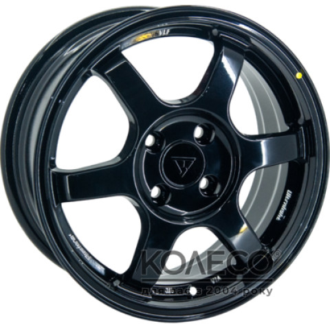 VLF ULF11 W6.5 R15 PCD4x100 ET38 DIA73.1 Black