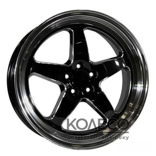 PDW 1043 W8 R18 PCD5x100 ET42 DIA73.1 gloss black