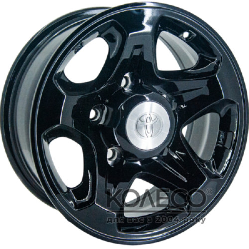 Replica Toyota GT 166168 W7 R16 PCD5x150 DIA110.1 Black