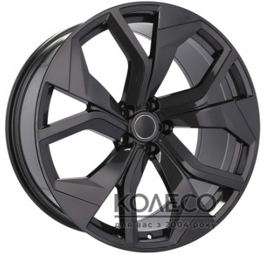 Racing line B1637 W10 R22 PCD5x112 ET21 DIA66.6 BL