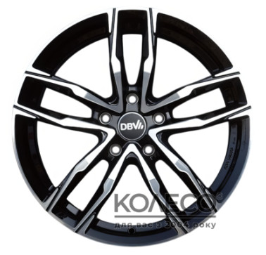 DBV Vienna W8 R18 PCD5x120 ET35 DIA72.5 Black