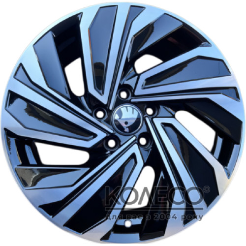 Replica FBX123-7 W7 R17 PCD5x112 ET46 DIA57.1 Black