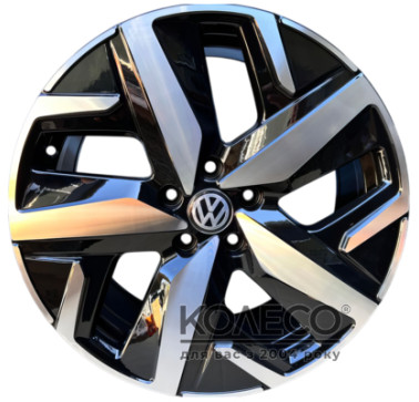 Replica FBX236-8 W8 R18 PCD5x112 ET44 DIA57.1 Black