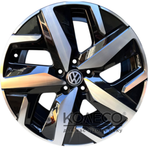 Replica FBX236-8 W8 R18 PCD5x112 ET44 DIA57.1 Black