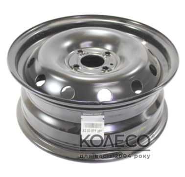 Renault OEM 8200577207 W6 R15 PCD4x100 ET50 DIA60.1