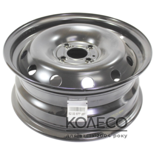 Renault OEM 8200577207 W6 R15 PCD4x100 ET50 DIA60.1