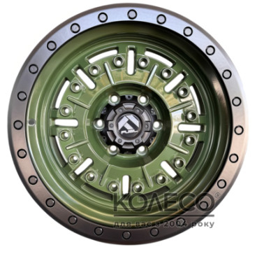 Off Road Wheels JT250-7 W9 R17 PCD6x139.7 DIA110.1 Mint Green