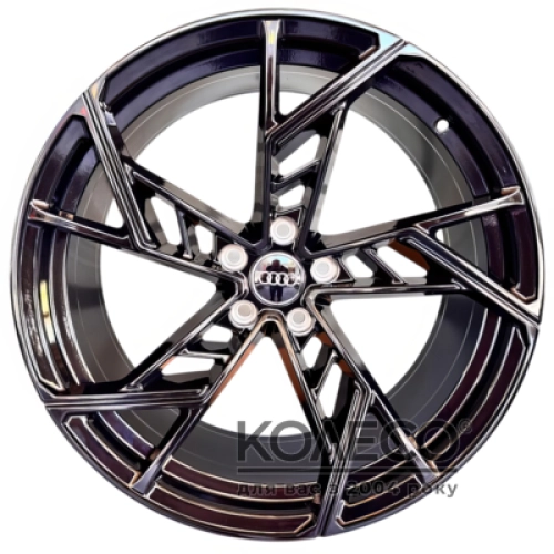 Replica D5611 W9 R21 PCD5x112 ET32 DIA66.5 Black