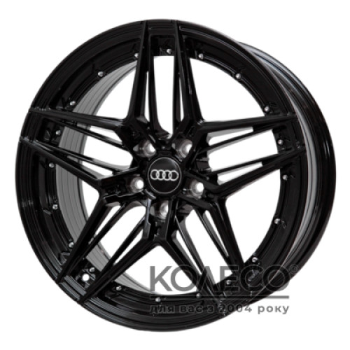 Replica Audi XF07 W8 R18 PCD5x112 ET35 DIA66.6 Black