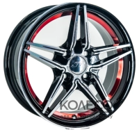 Диски GT QC1281 W6 R14 PCD4x98 ET35 DIA58.6 BMRedL