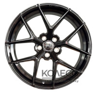 Koko FF595 W7.5 R17 PCD5x108 ET38 DIA73.1 Black