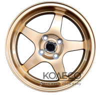 Диски Koko FF125 W7 R15 PCD4x100 ET35 DIA73.1 Gold