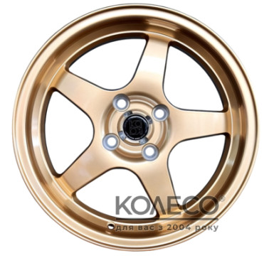 Koko FF125 W7 R15 PCD4x100 ET35 DIA73.1 Gold
