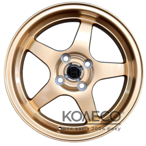 Koko FF125 W7 R15 PCD4x100 ET35 DIA73.1 Gold