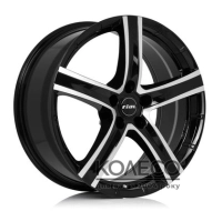 Диски Rial Quinto W9.5 R20 PCD5x120 ET38 DIA72.6 diamond black front polished
