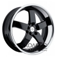 TSW Monarch W9.5 R20 PCD5x120 ET32 DIA72.6 black polished lip