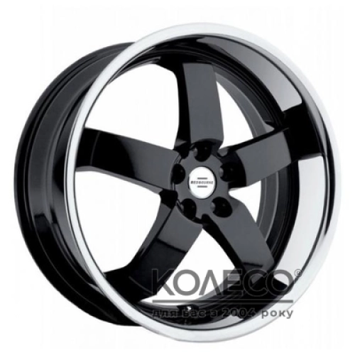 TSW Monarch W9.5 R20 PCD5x120 ET32 DIA72.6 black polished lip
