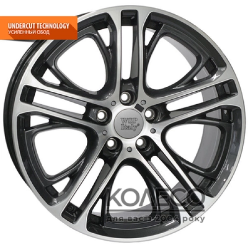 WSP Italy BMW (W677) Xenia X3 W8.5 R19 PCD5x120 ET33 DIA72.6 diamond black polished