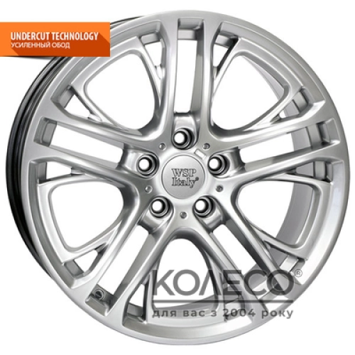 WSP Italy BMW (W677) Xenia X3 W9.5 R19 PCD5x120 ET39 DIA72.6 hyper silver