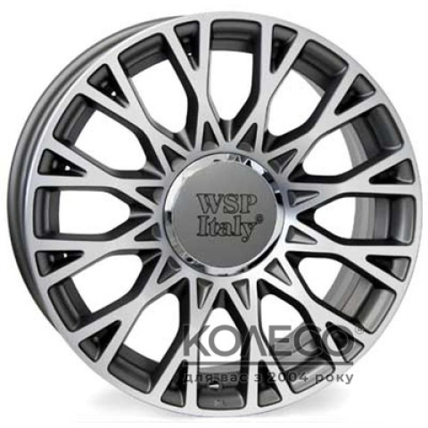 WSP Italy Fiat (W162) Grase W6 R15 PCD4x98 ET35 DIA58.1 anthracite polished