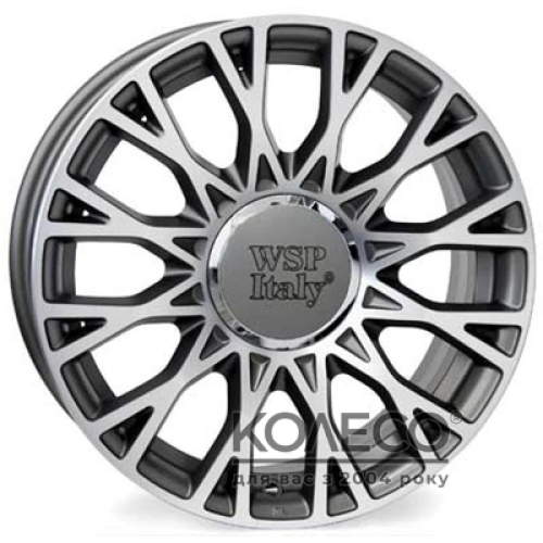WSP Italy Fiat (W162) Grase W6 R15 PCD4x98 ET35 DIA58.1 anthracite polished