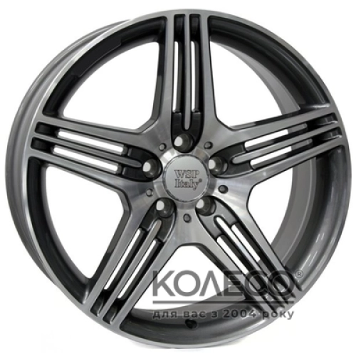 WSP Italy Mercedes (W768) Stromboli W8 R17 PCD5x112 ET47 DIA66.6 anthracite polished