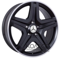 Диски WSP Italy Mercedes (W775) Miyagi W9.5 R20 PCD5x130 ET50 DIA84.1 dull black full polished