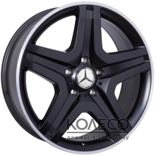 WSP Italy Mercedes (W775) Miyagi W9.5 R20 PCD5x130 ET50 DIA84.1 dull black full polished