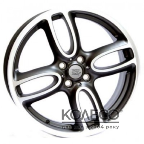 WSP Italy Mini (W1651) Limited Edition W7 R18 PCD4x100 ET52 DIA56.1 black polished