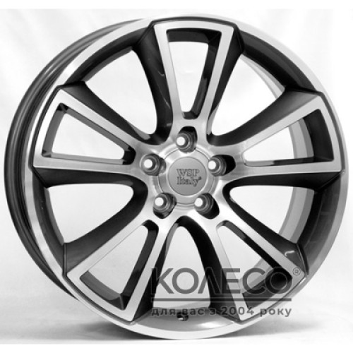 WSP Italy Opel (W2504) Moon W8 R18 PCD5x115 ET46 DIA70.2 anthracite polished