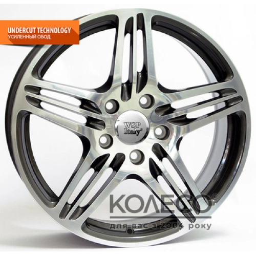 WSP Italy Porsche (W1050) Philadelphia W11 R20 PCD5x130 ET48 DIA71.6 anthracite polished