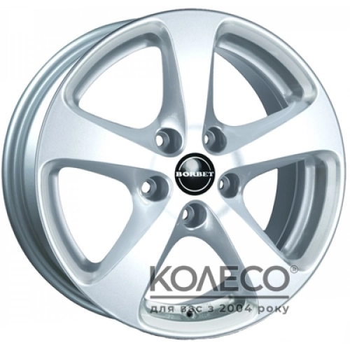 Borbet CC W7 R16 PCD5x120 ET40 DIA65.1 crystal silver