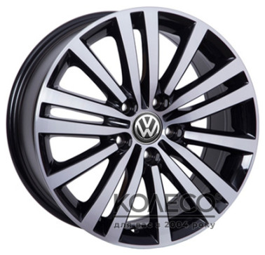 WSP Italy Volkswagen (W462) Altair W7.5 R17 PCD5x112 ET47 DIA57.1 gloss black polished