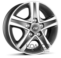 Диски Borbet CWD W7 R17 PCD5x108 ET46 DIA65.1 mistral anthracite polished