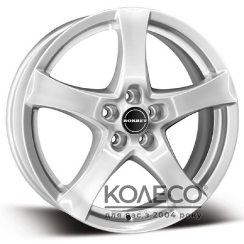 Borbet F W6.5 R16 PCD5x110 ET38 DIA72.5 brilliant silver