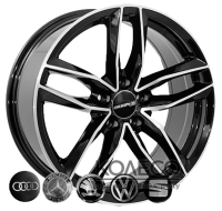 Диски Zorat Wheels BK690 W7.5 R17 PCD5x112 ET38 DIA66.6 Black