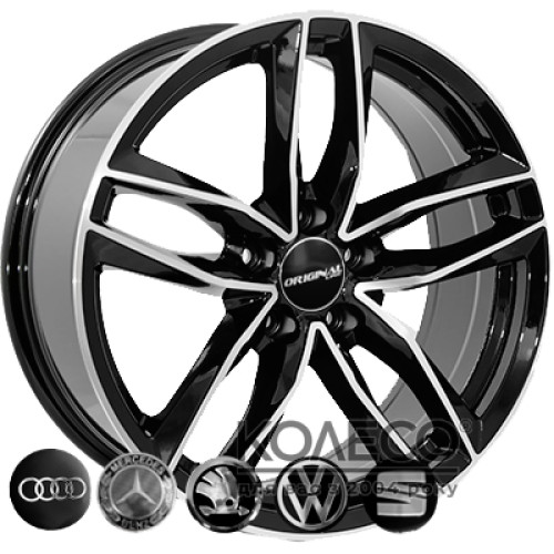 Zorat Wheels BK690 W7.5 R17 PCD5x112 ET38 DIA66.6 Black